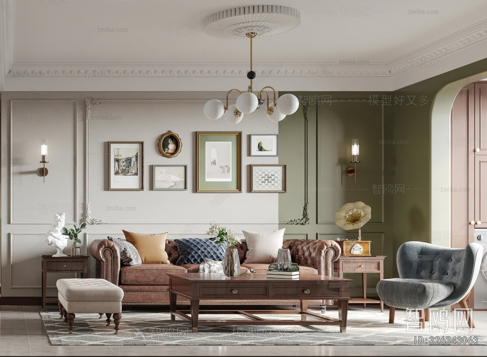 American Style A Living Room