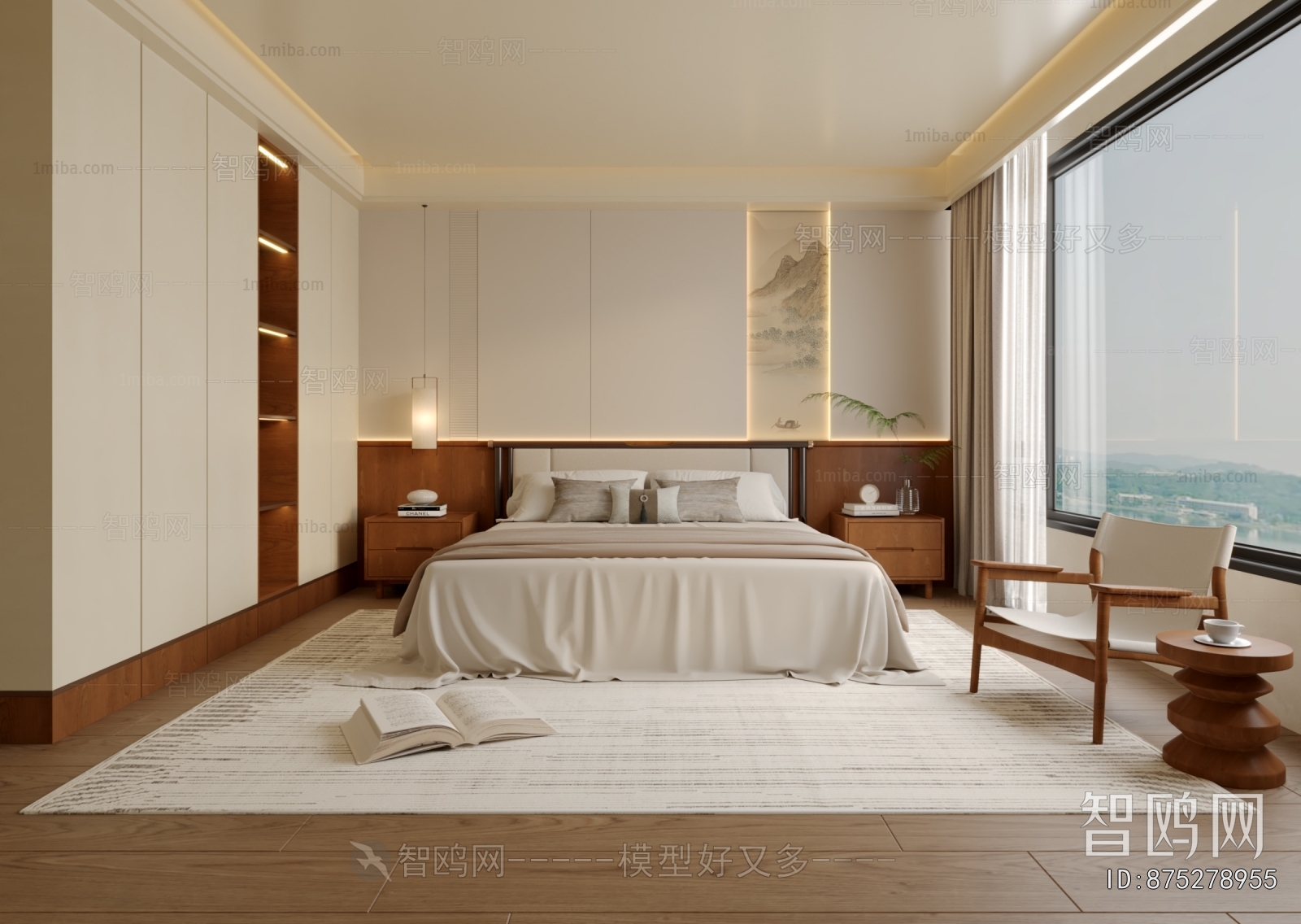 New Chinese Style Bedroom