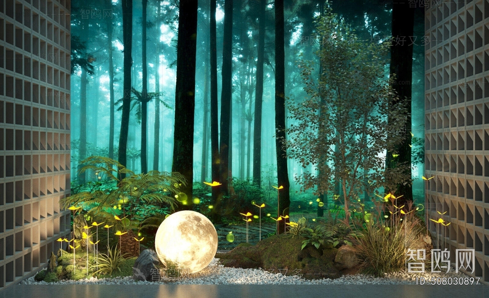 Modern Courtyard/landscape