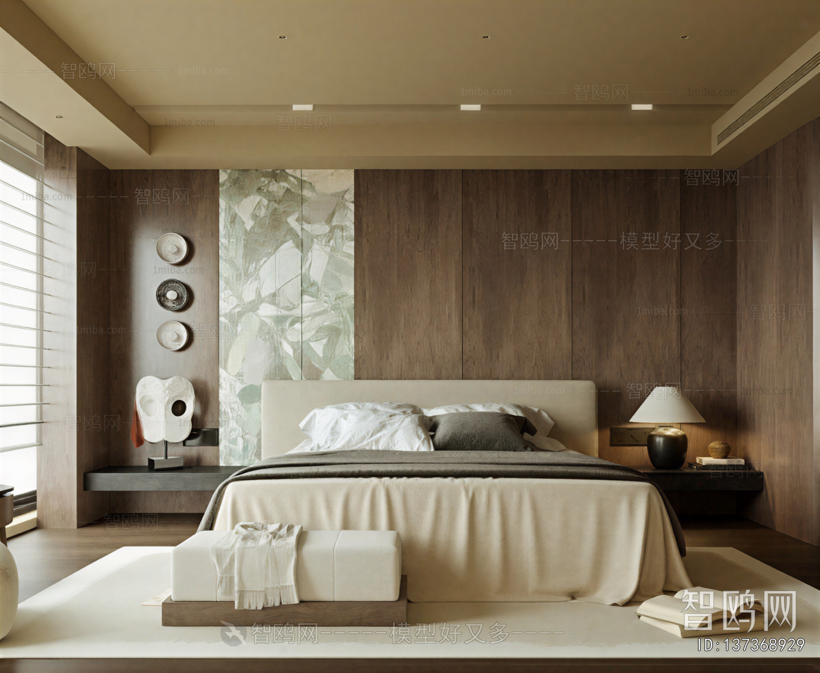 Wabi-sabi Style Bedroom