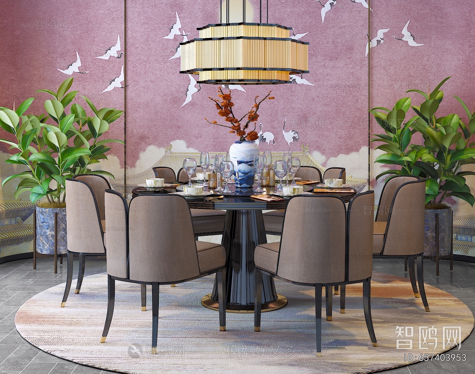 New Chinese Style Dining Table And Chairs