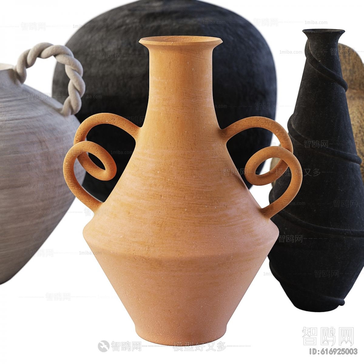 Wabi-sabi Style Clay Pot