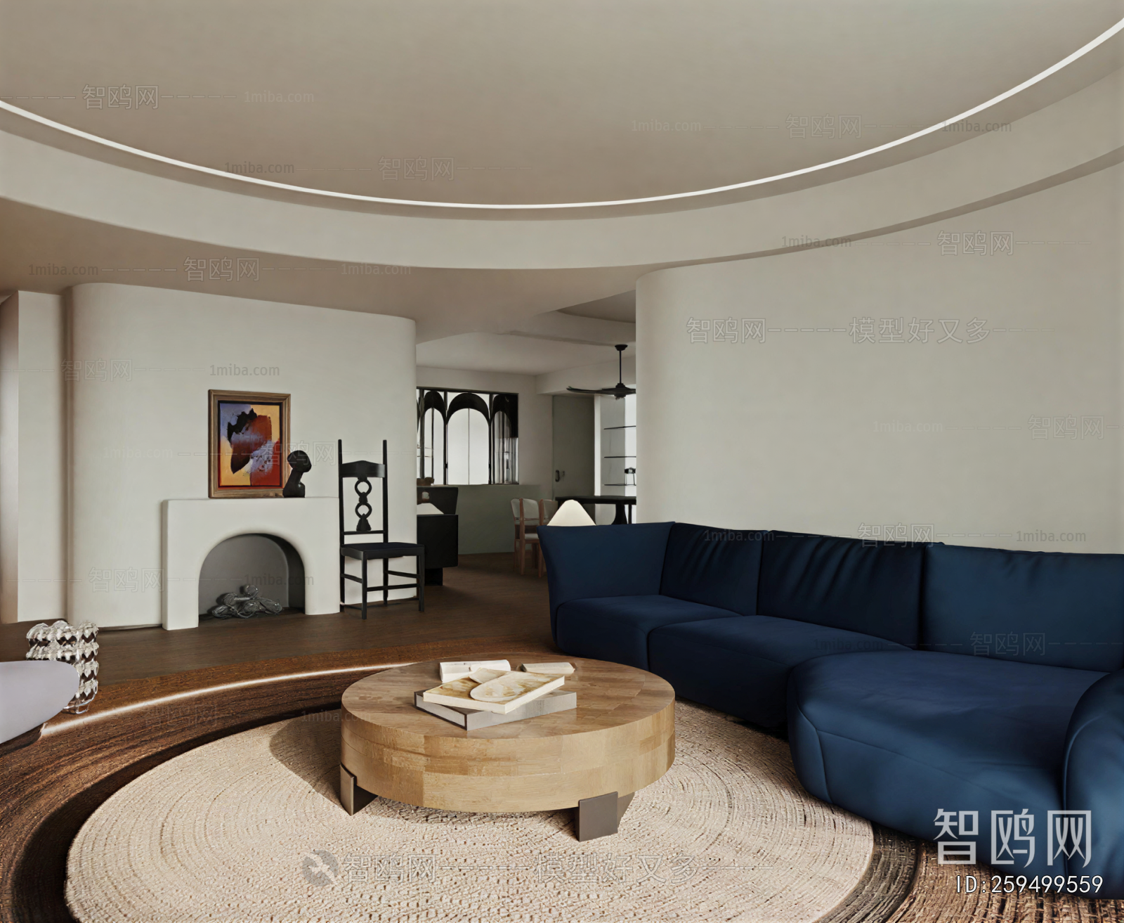 Wabi-sabi Style A Living Room