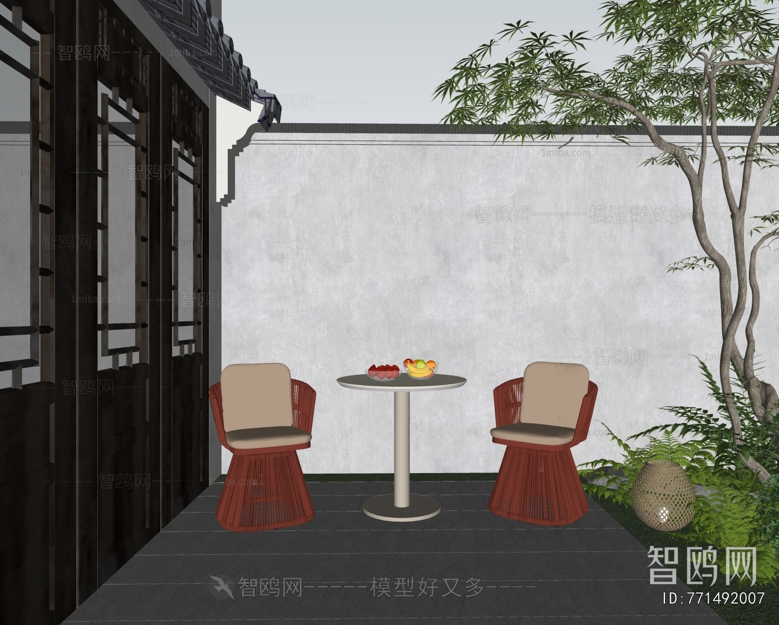 New Chinese Style Courtyard/landscape