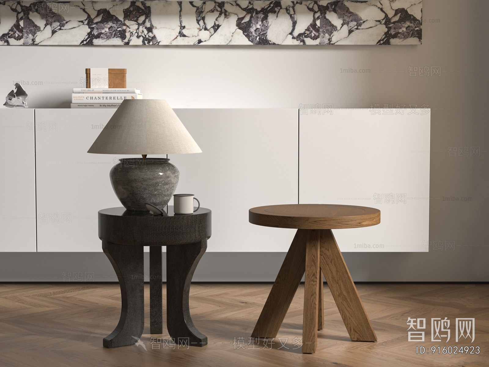 Wabi-sabi Style Side Table/corner Table