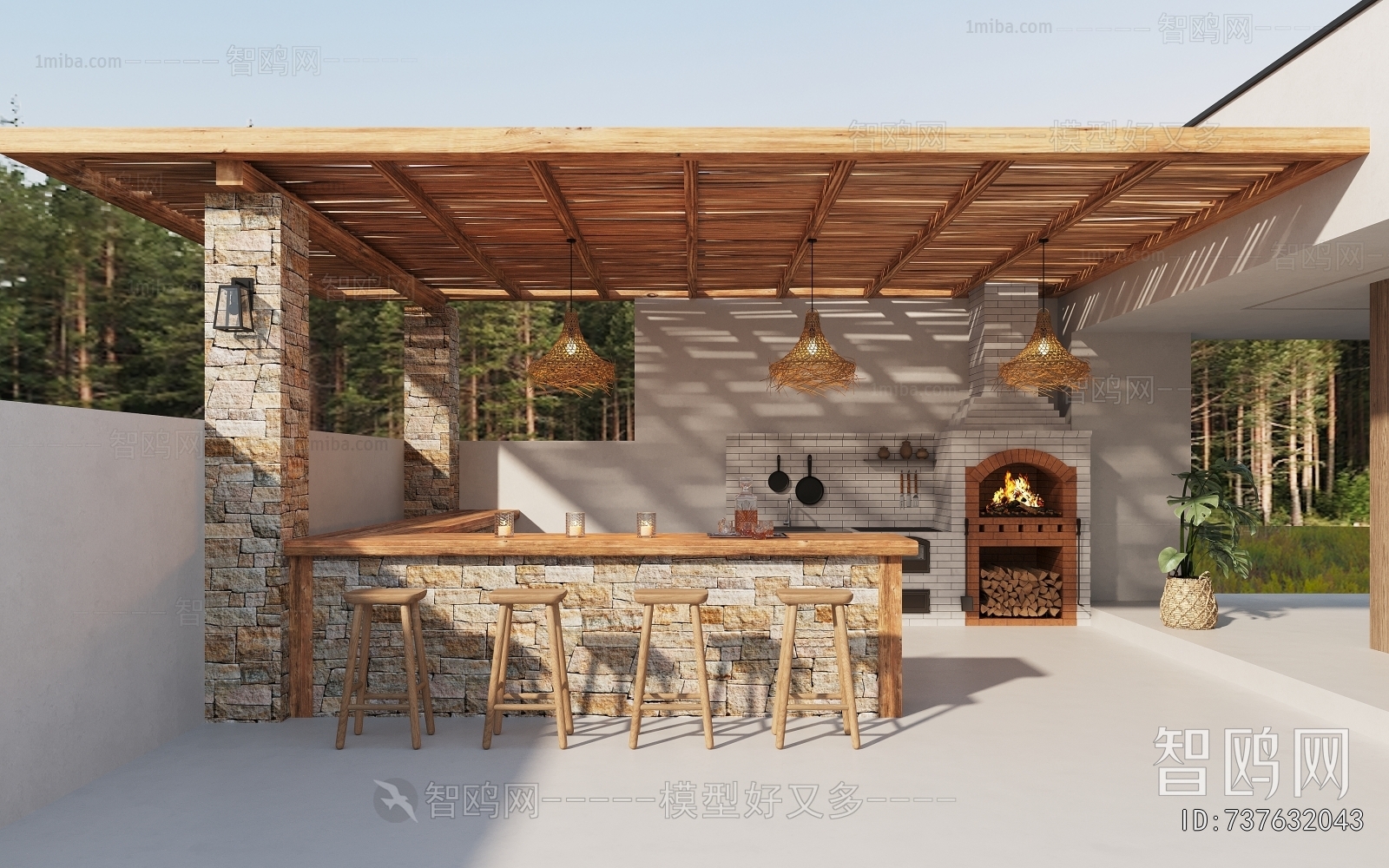 Modern Courtyard/landscape