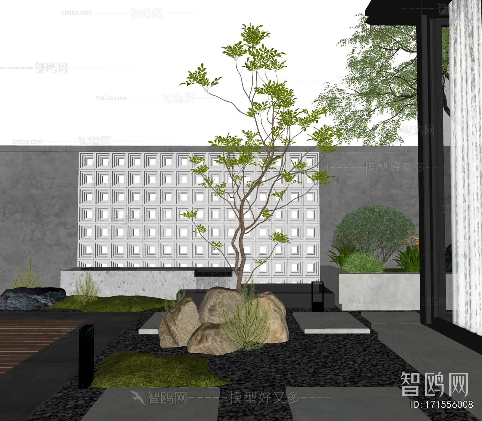 Modern Courtyard/landscape