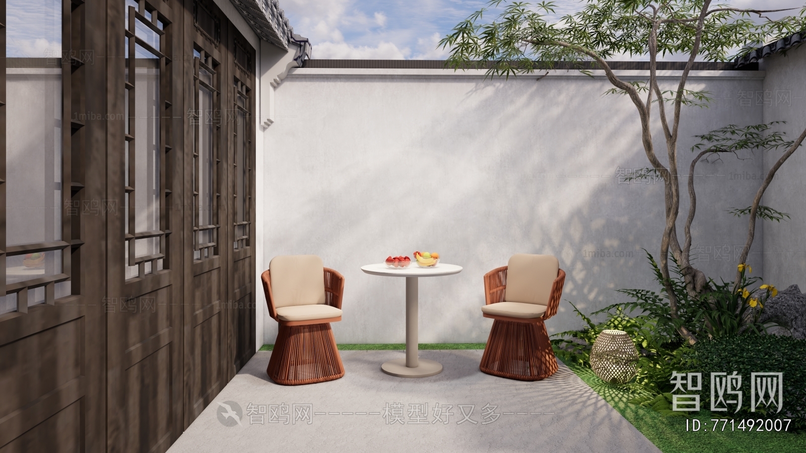 New Chinese Style Courtyard/landscape