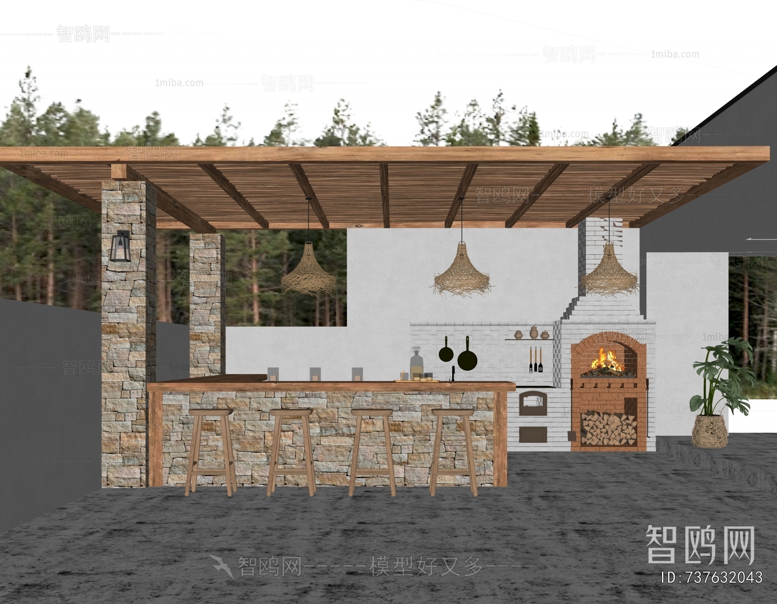 Modern Courtyard/landscape