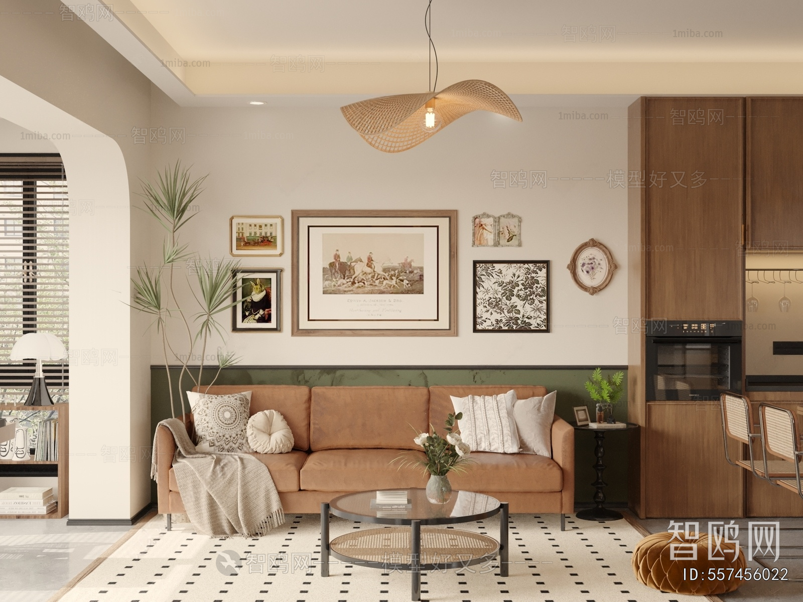 Wabi-sabi Style A Living Room