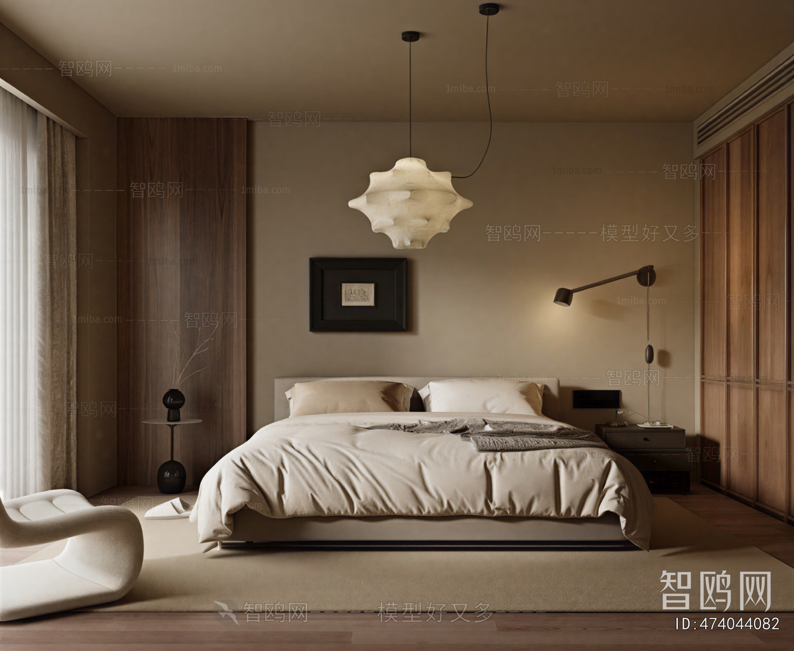 Wabi-sabi Style Bedroom