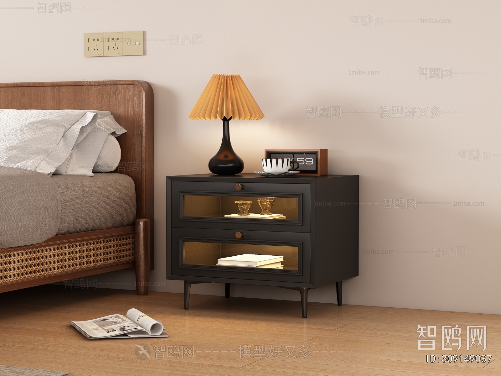 Modern Bedside Cupboard