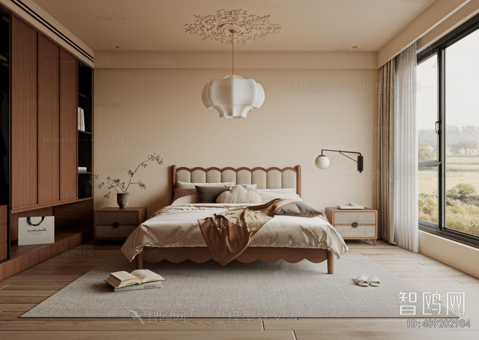 Wabi-sabi Style Bedroom