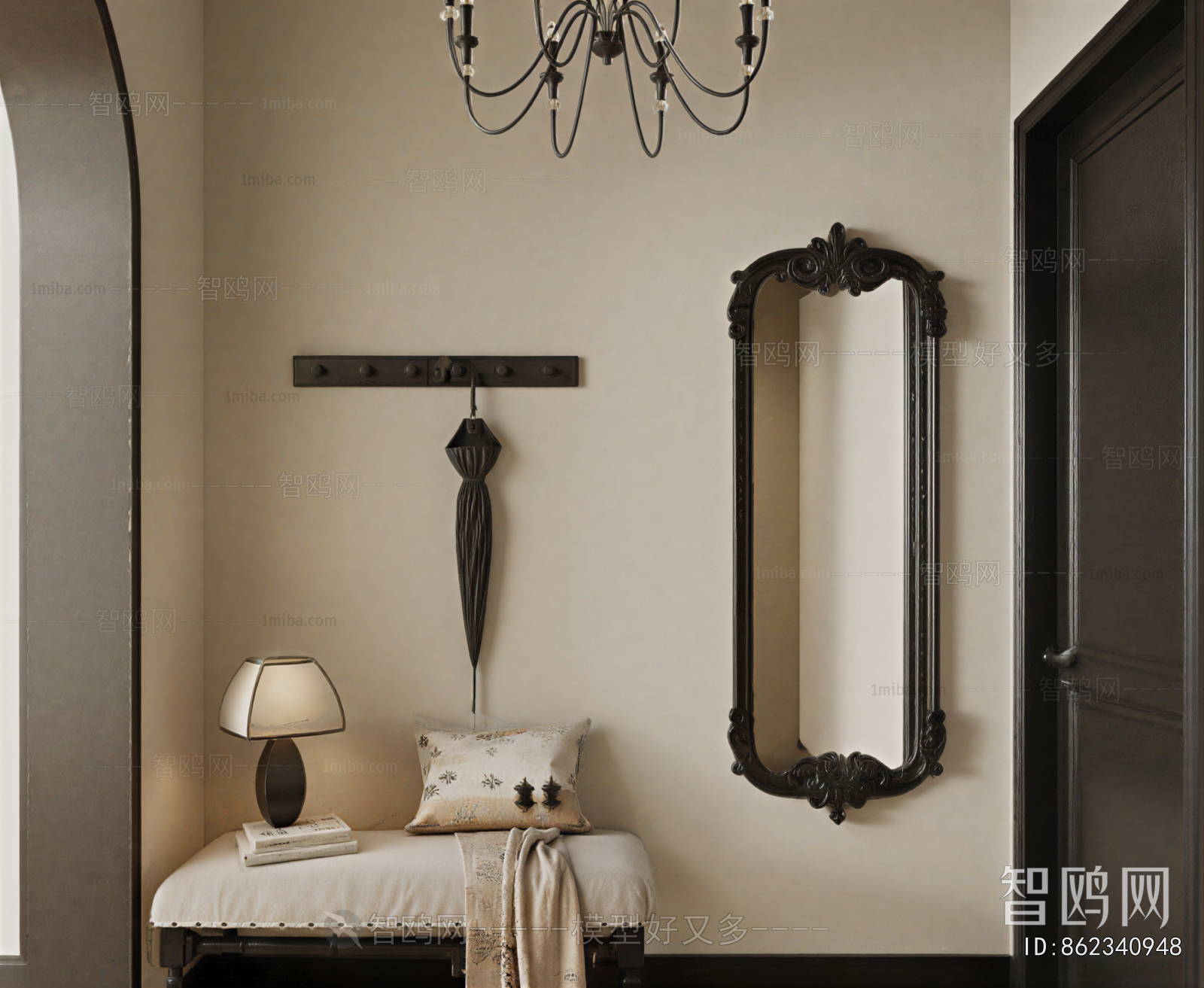 French Style Stool For Changing Shoes