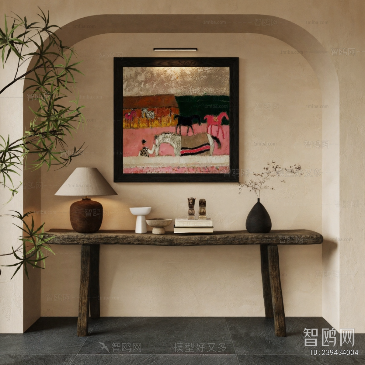 Wabi-sabi Style Console