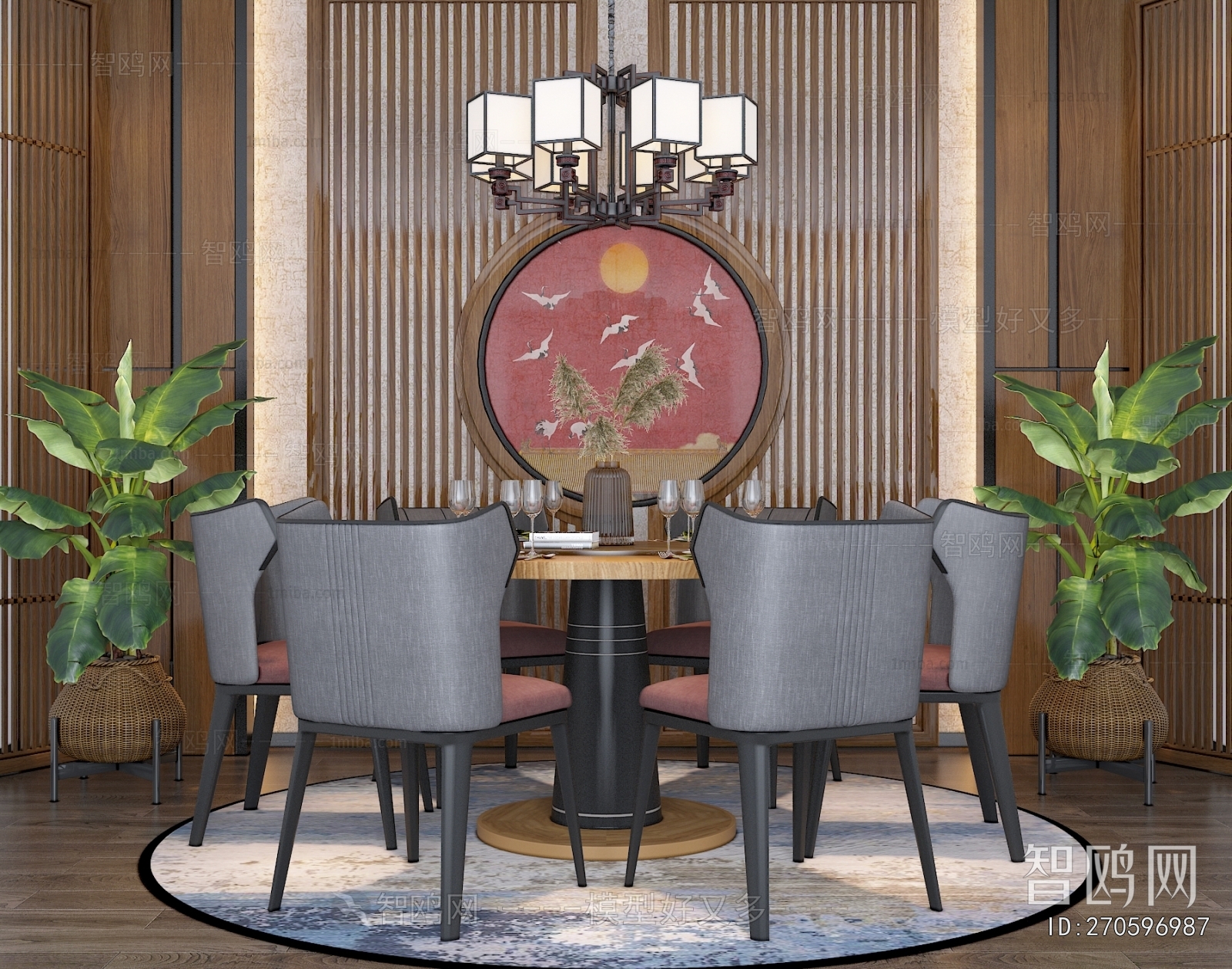 New Chinese Style Dining Table And Chairs