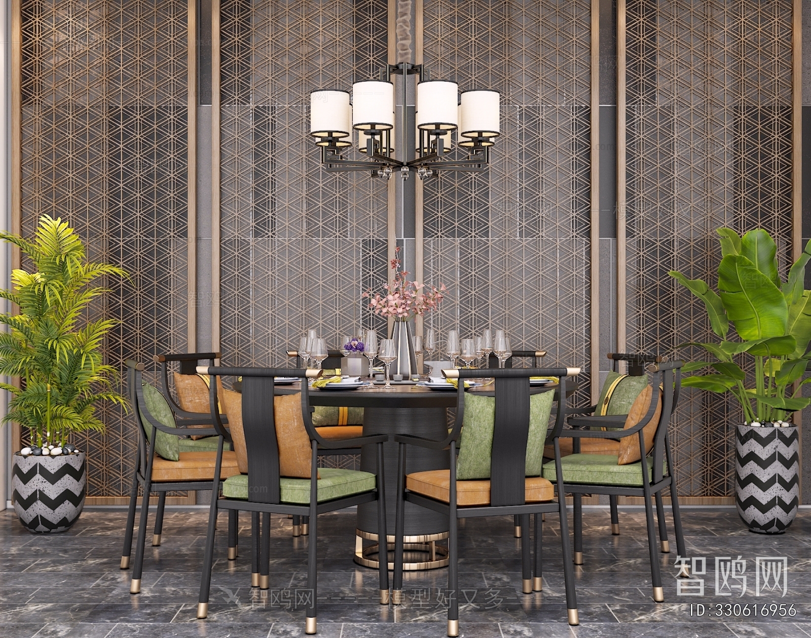 New Chinese Style Dining Table And Chairs
