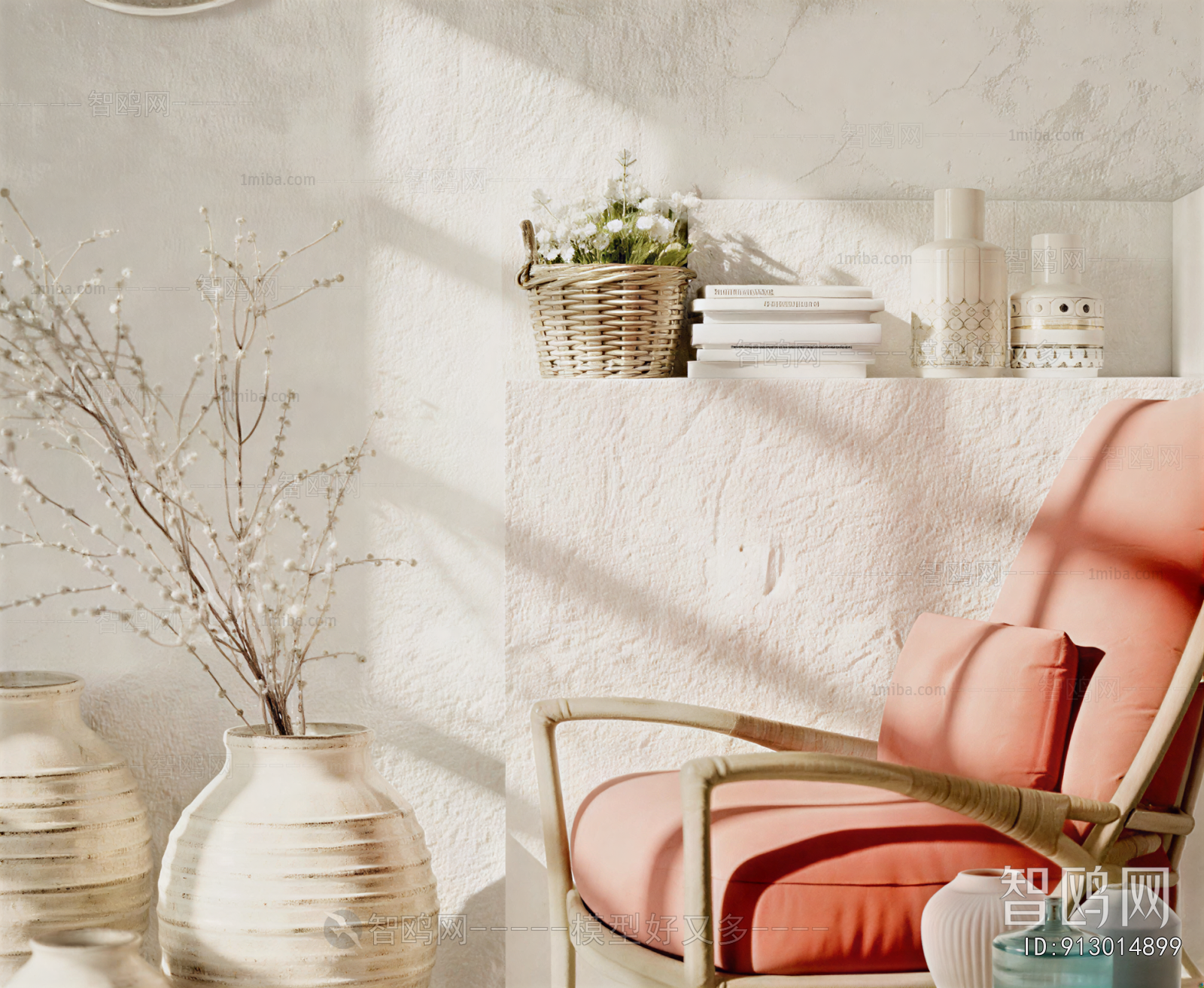 Wabi-sabi Style Lounge Chair