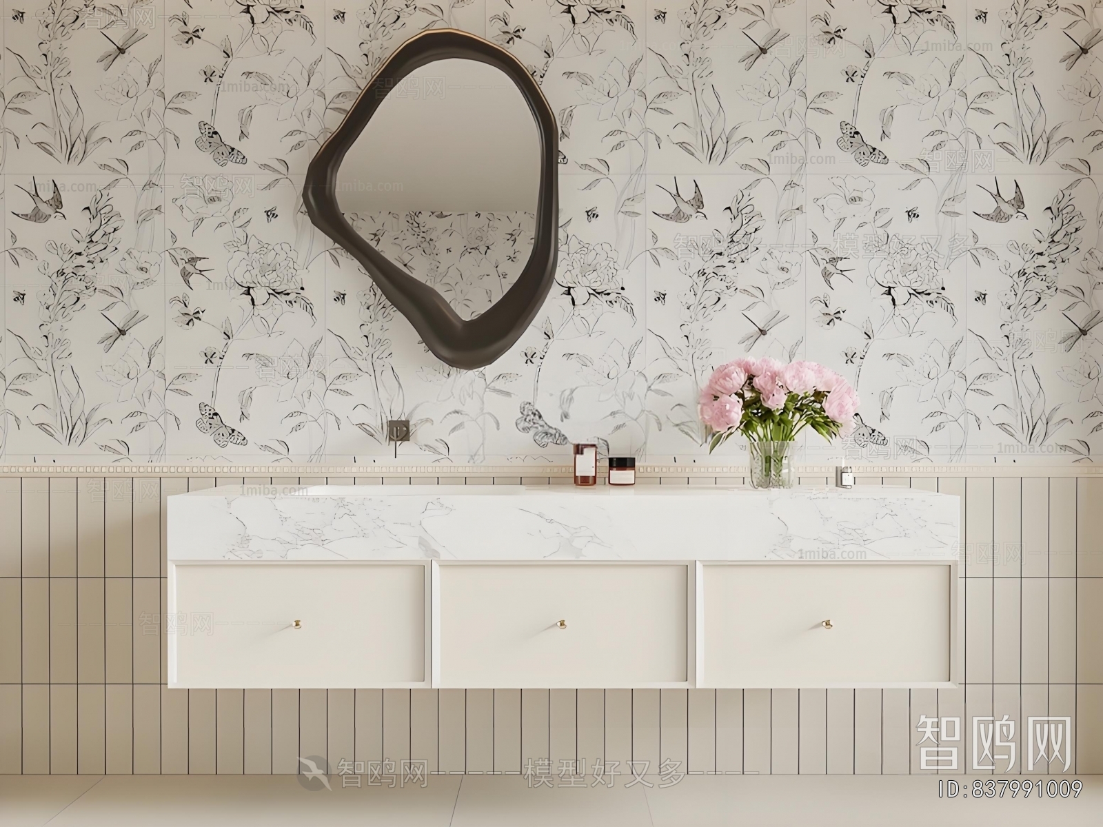 French Style Bathroom Cabinet