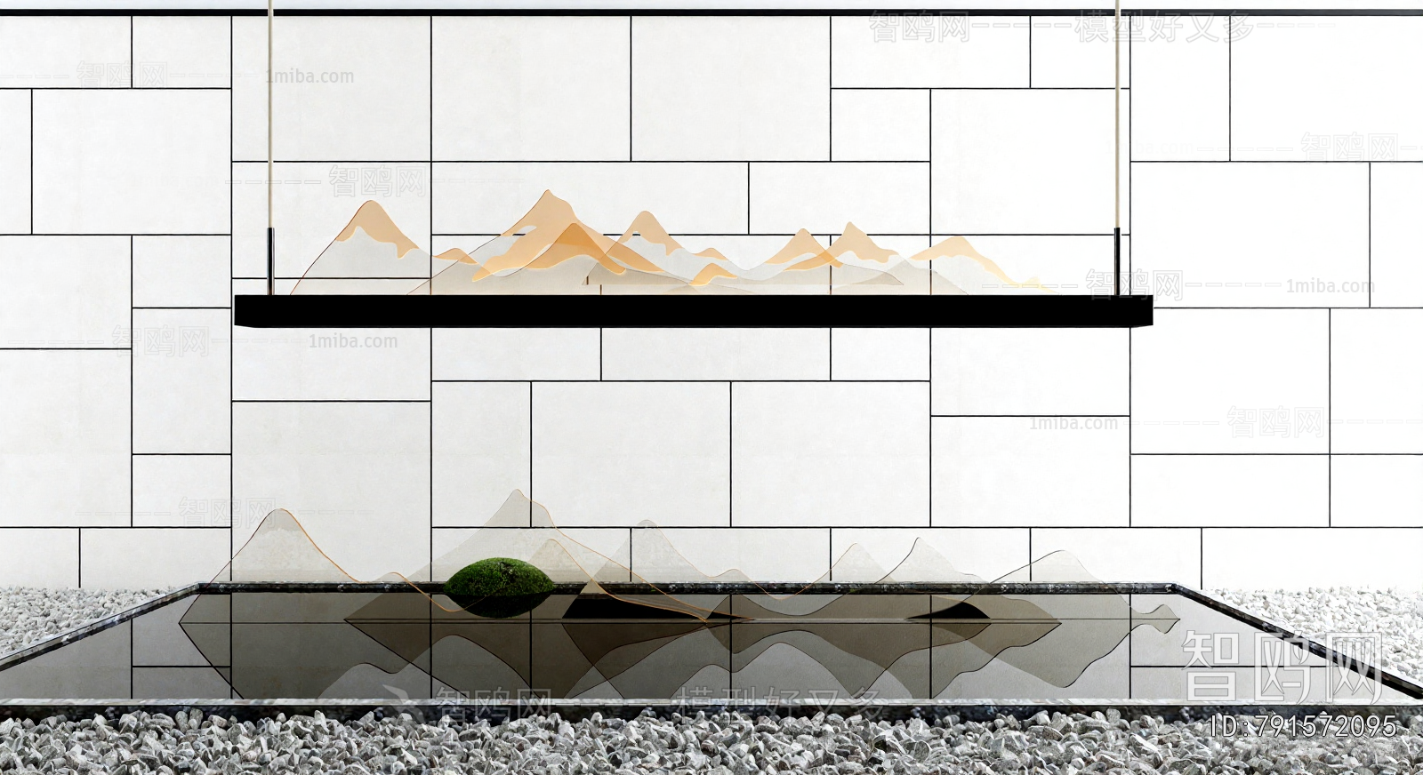 New Chinese Style Rockery Waterscape