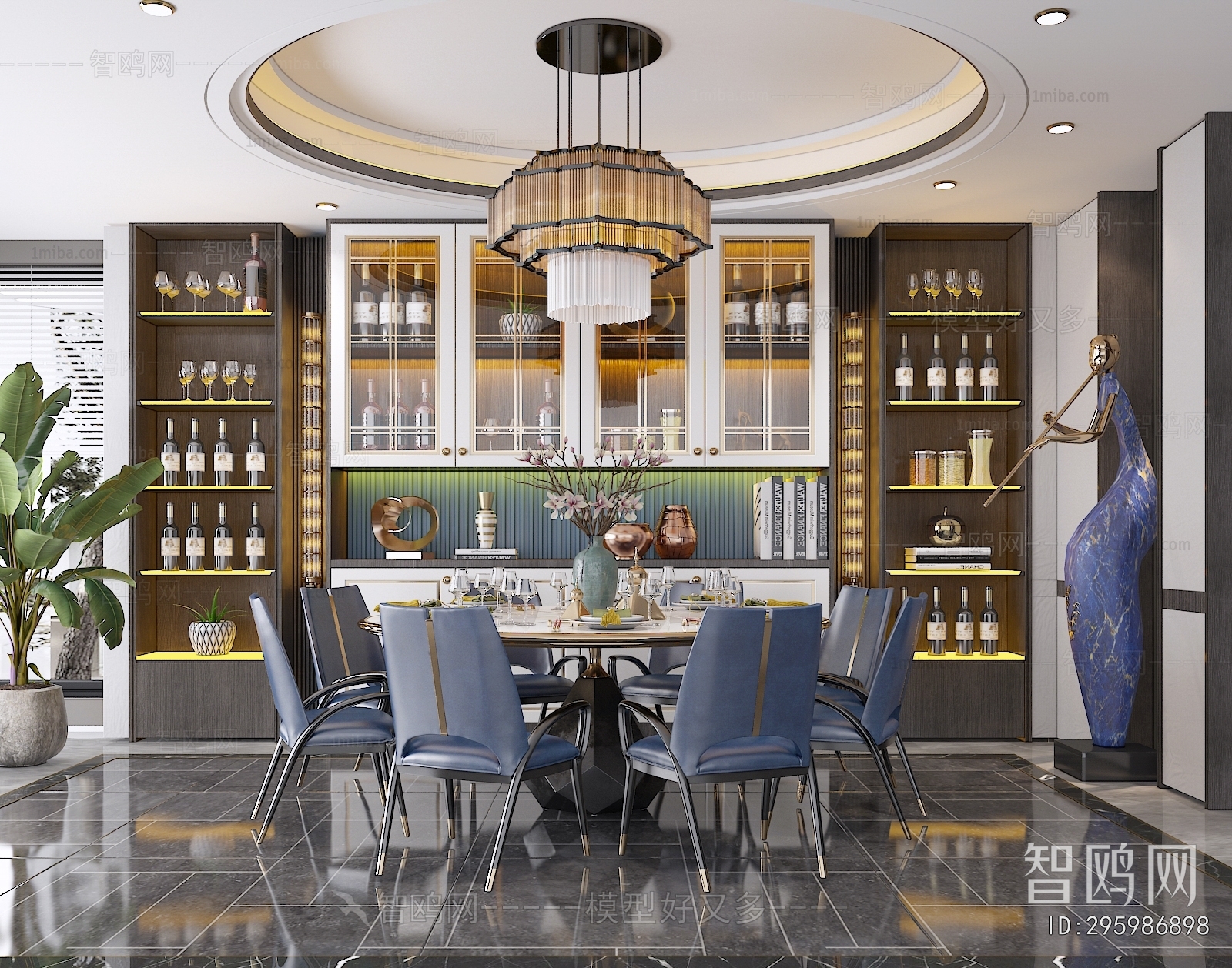 New Chinese Style Dining Room