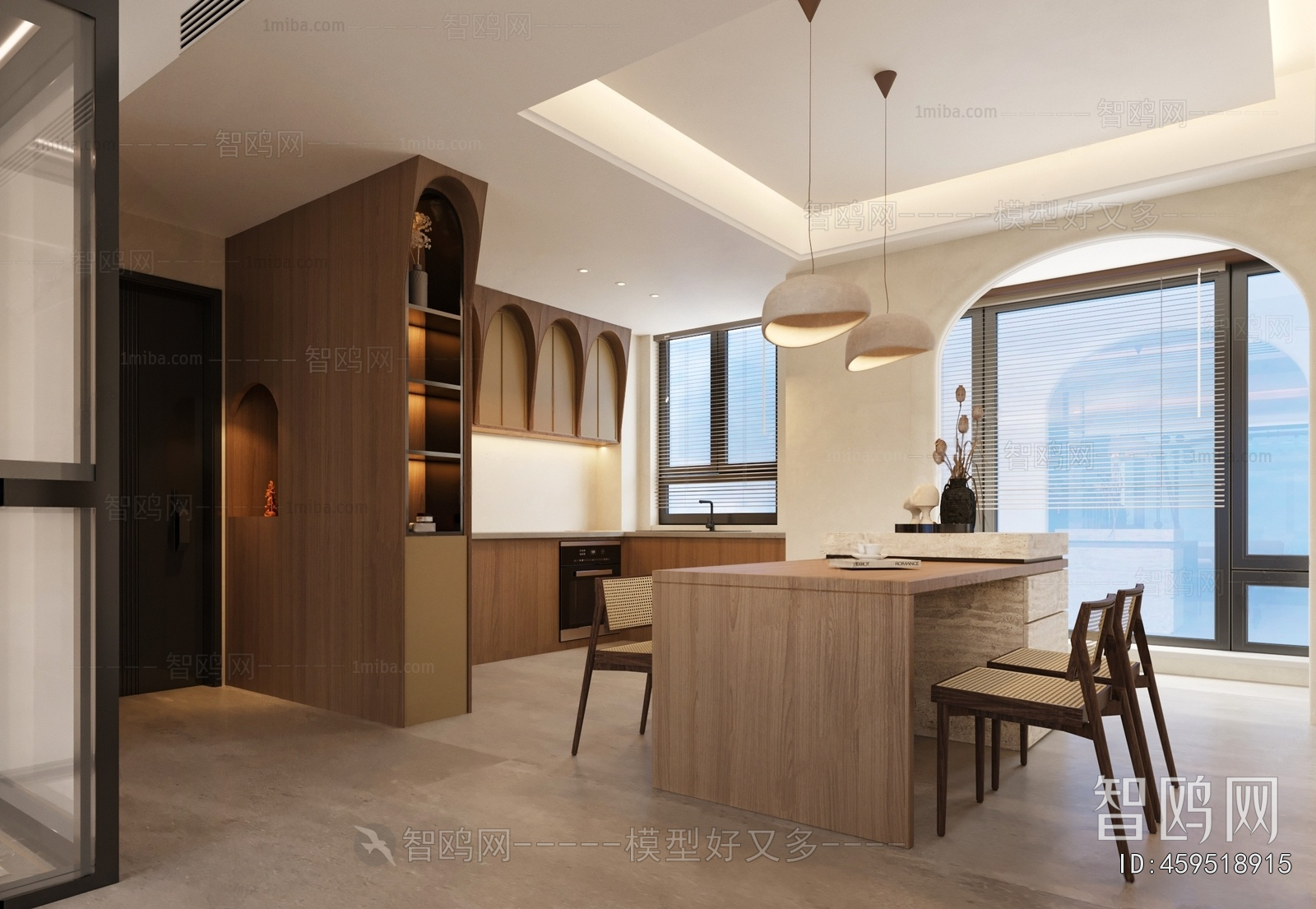 Wabi-sabi Style Dining Room