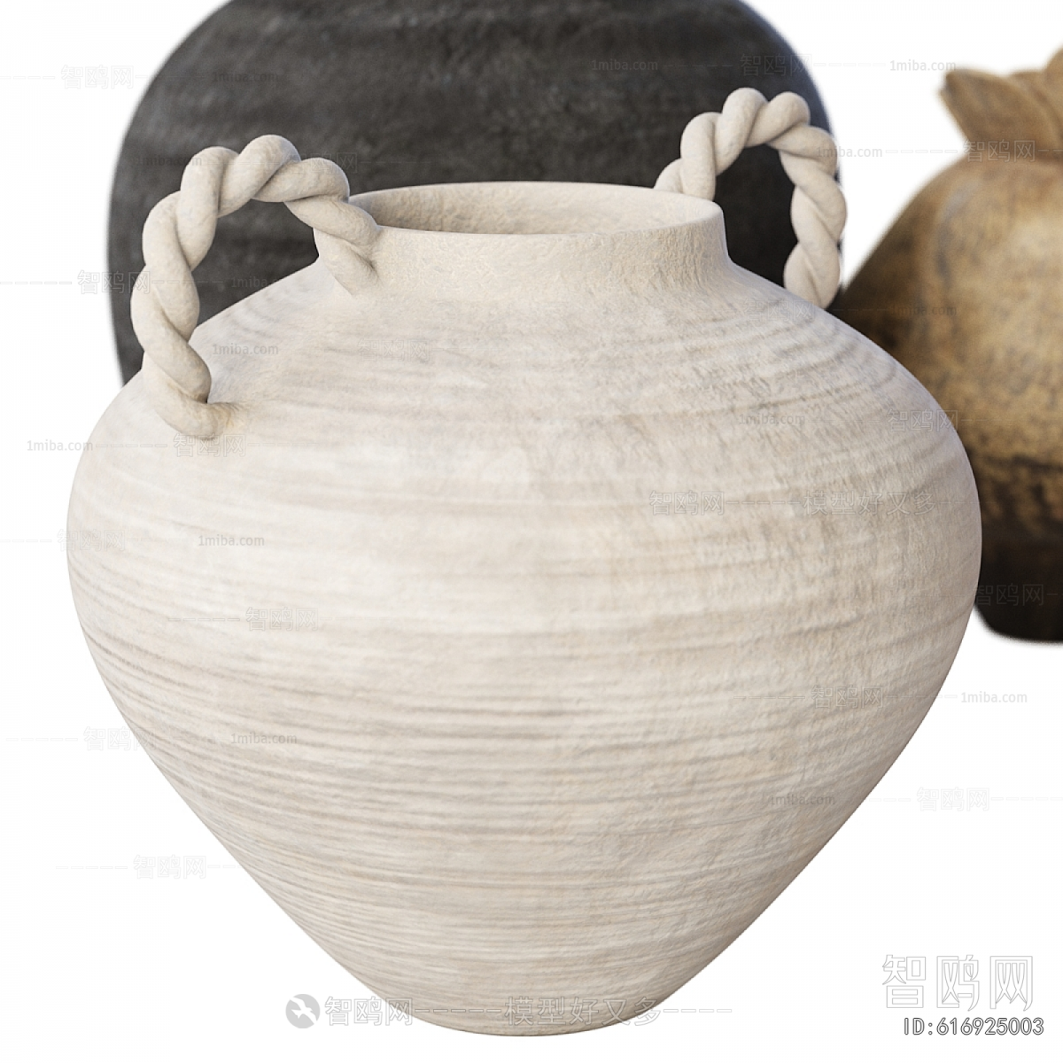 Wabi-sabi Style Clay Pot