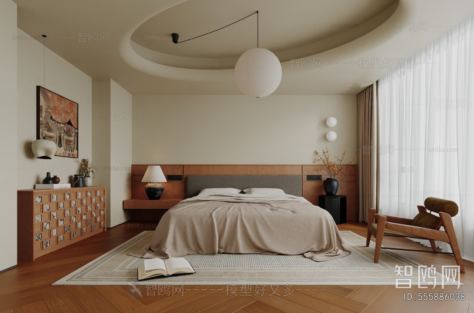 Wabi-sabi Style Bedroom