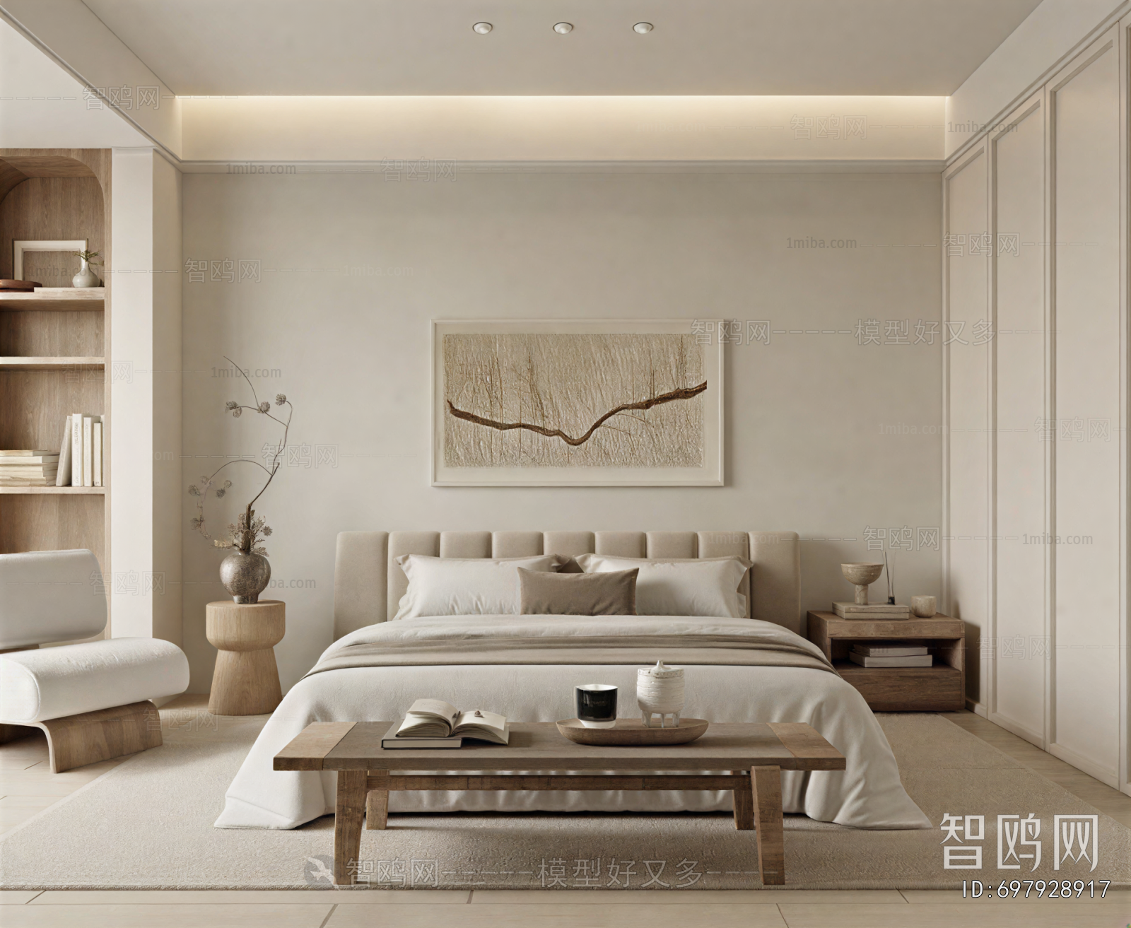 Wabi-sabi Style Bedroom