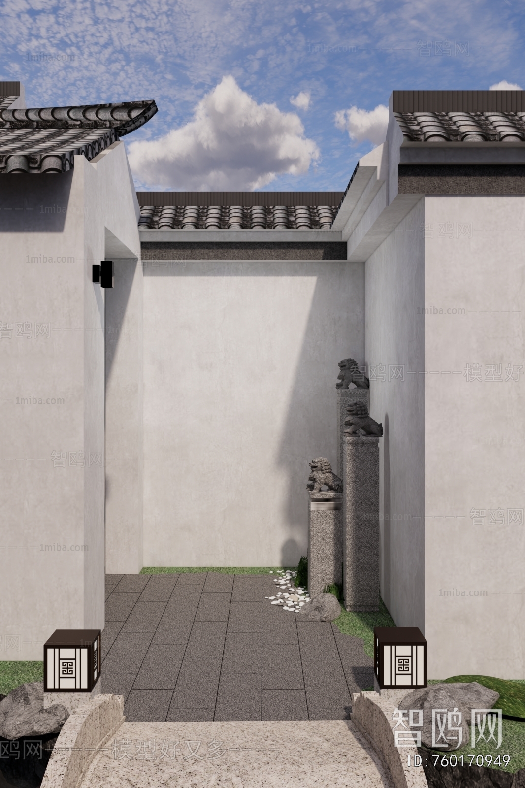 New Chinese Style Courtyard/landscape