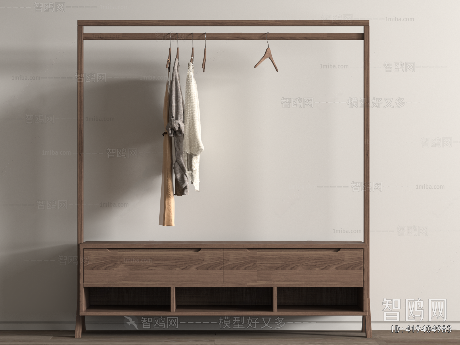 Wabi-sabi Style Coat Hanger