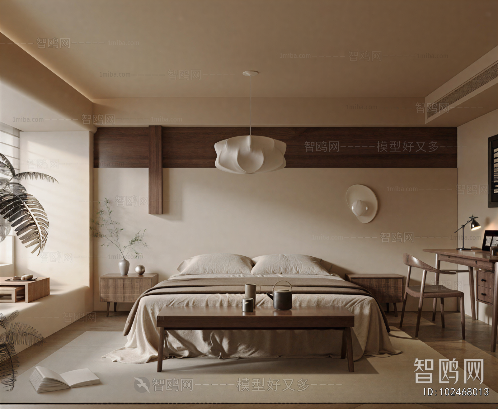 Wabi-sabi Style Bedroom