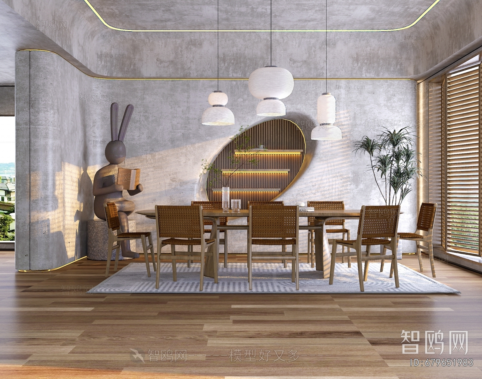 New Chinese Style Dining Room