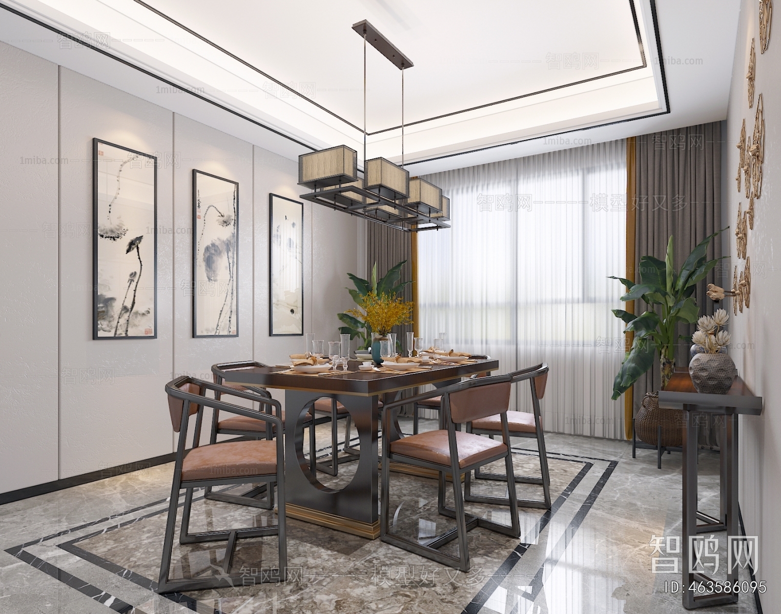 New Chinese Style Dining Room