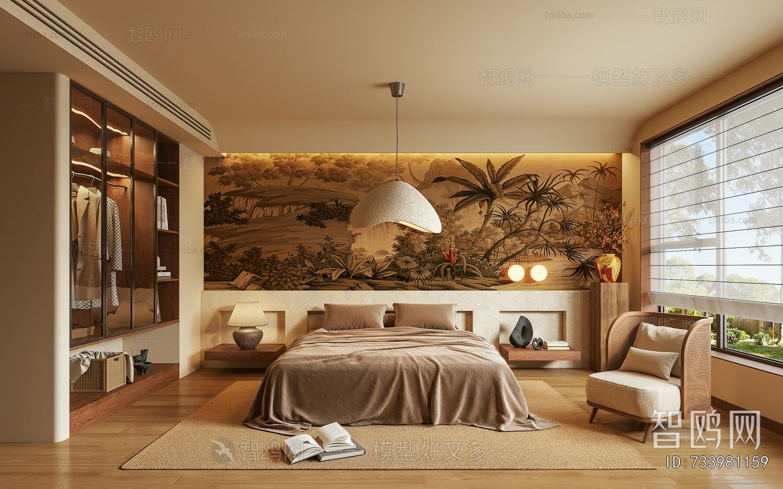 Wabi-sabi Style Bedroom