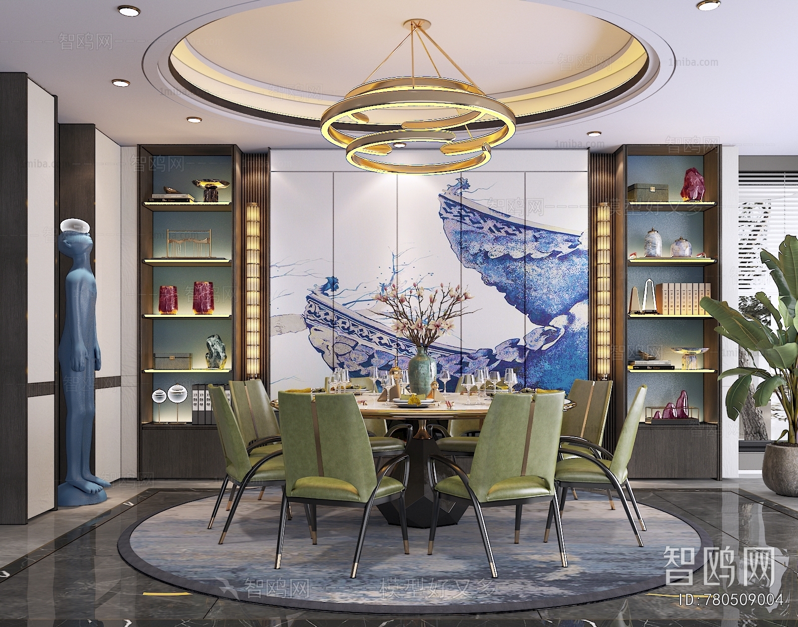 New Chinese Style Dining Room