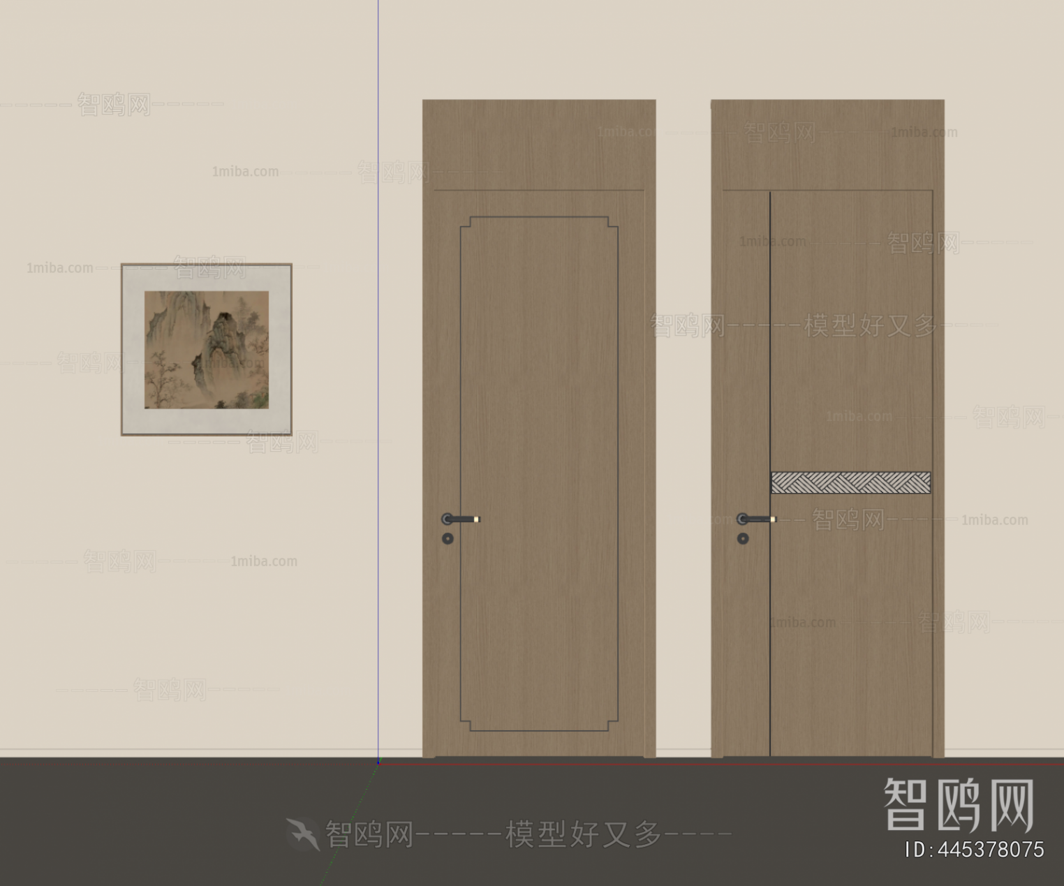 New Chinese Style Single Door