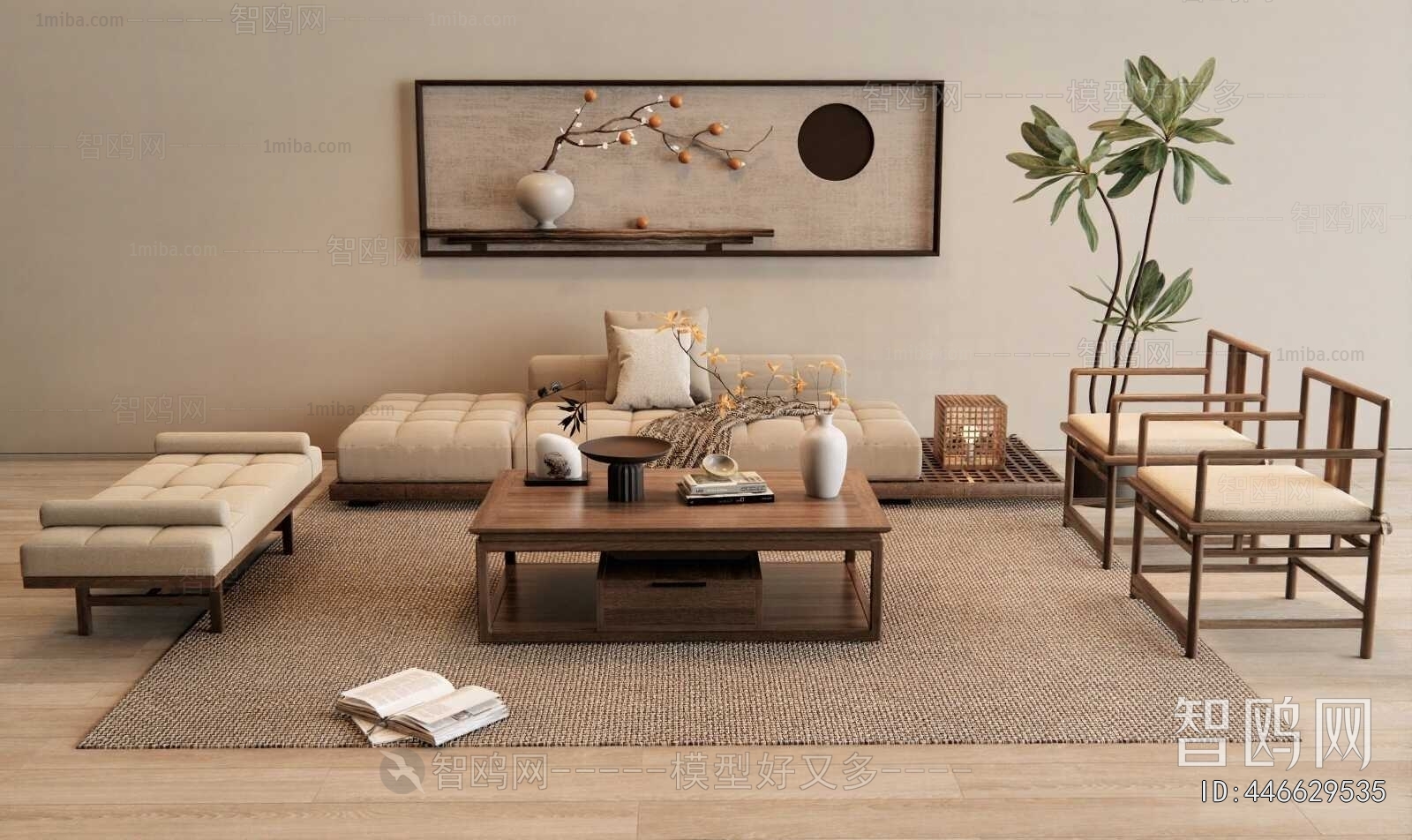 New Chinese Style Sofa Combination