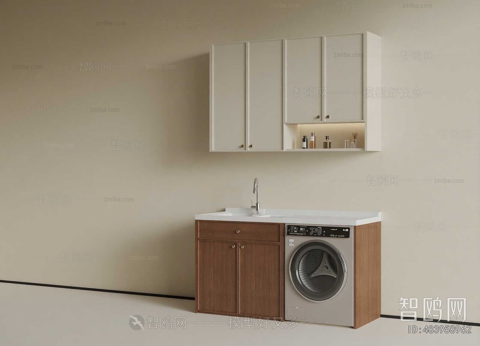 Modern Laundry Cabinet