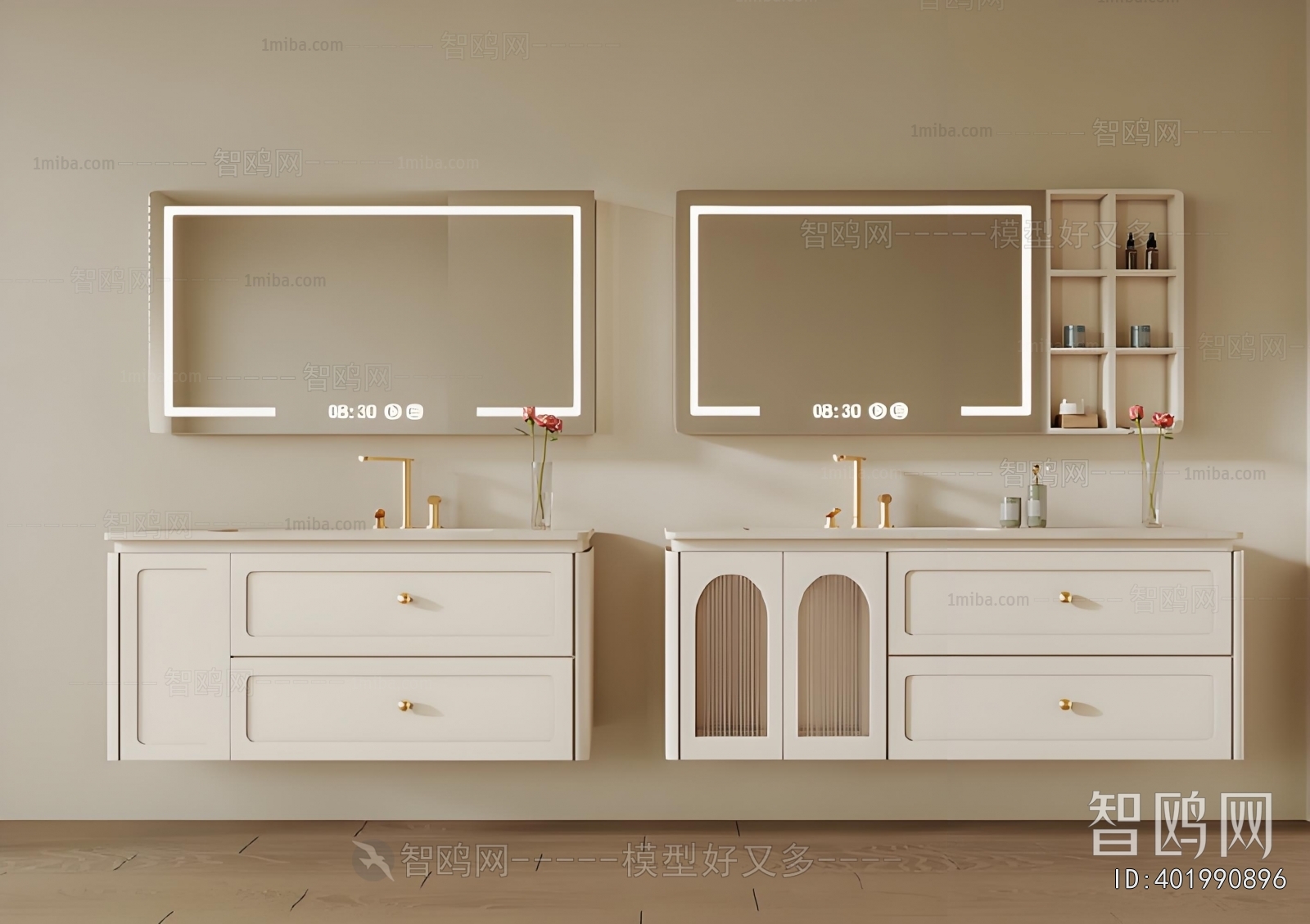 French Style Bathroom Cabinet