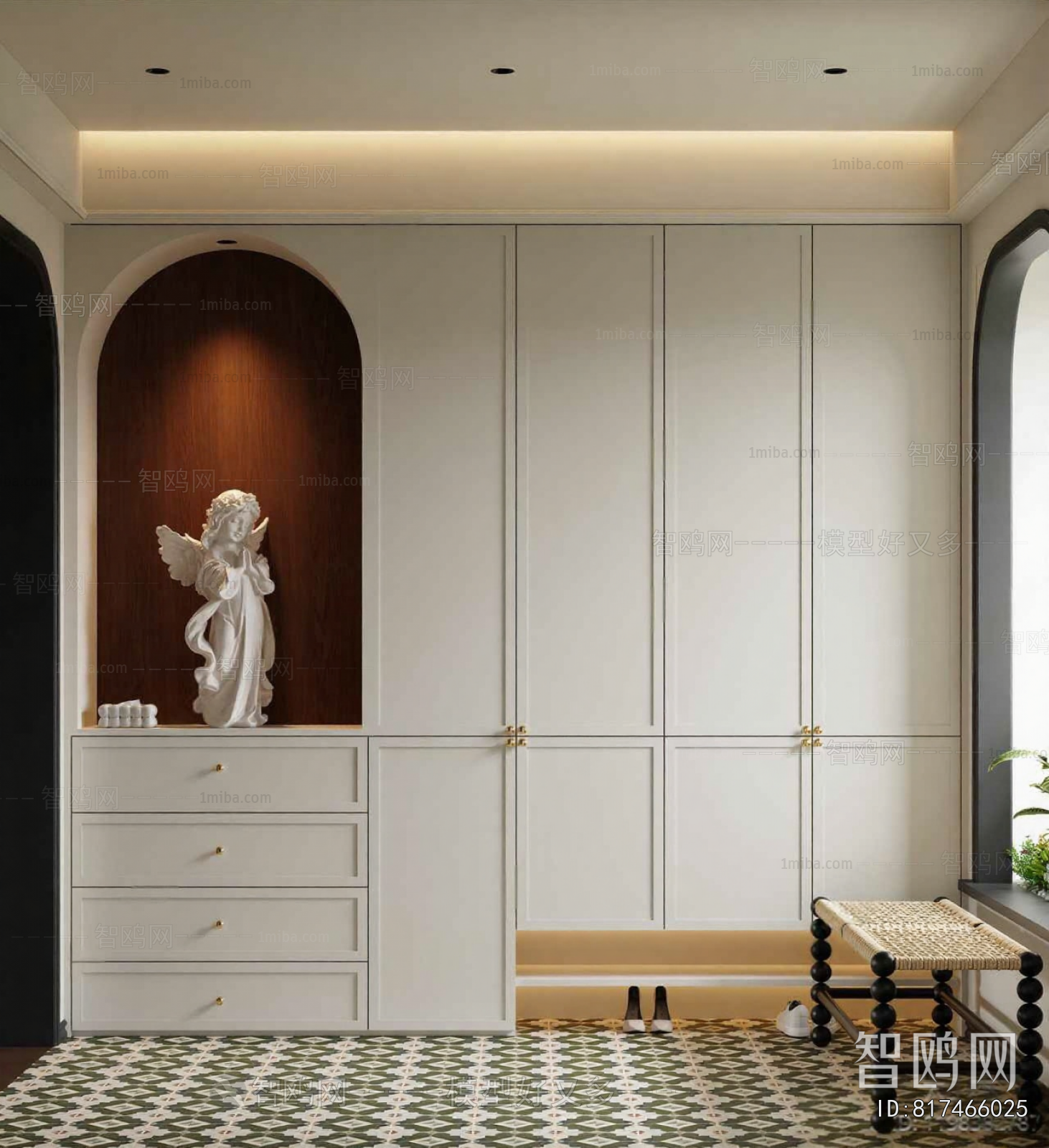 French Style Shoe Cabinet