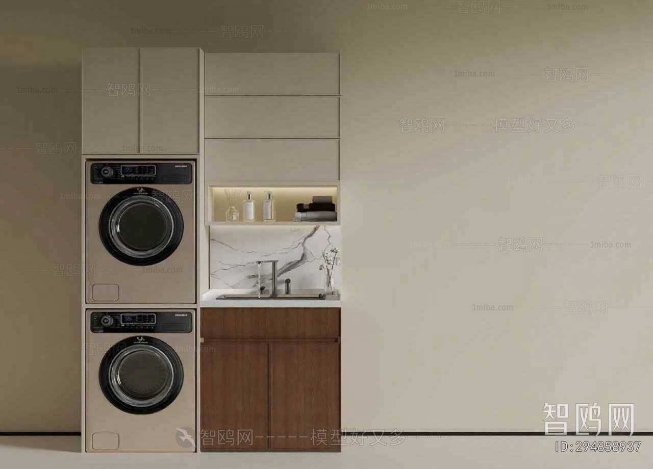Modern Laundry Cabinet