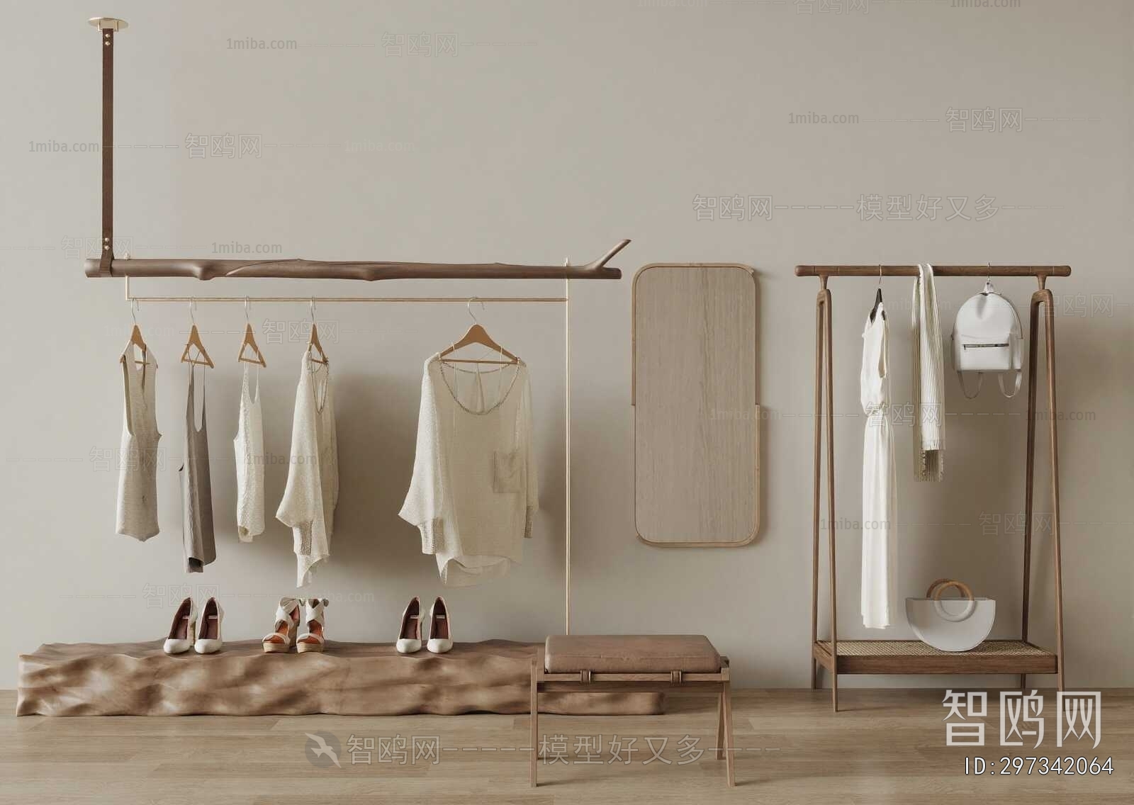 Wabi-sabi Style Coat Hanger