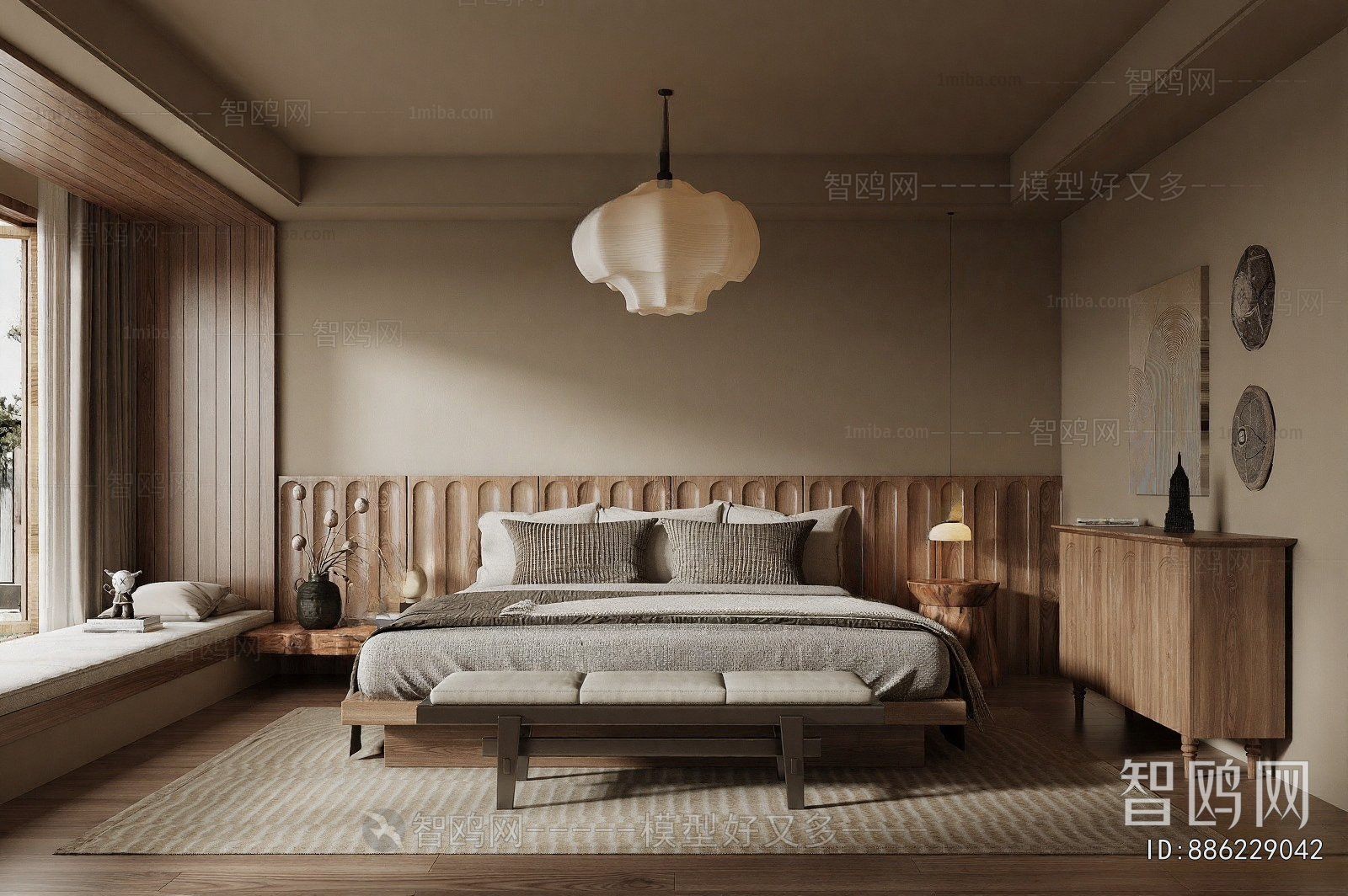 Wabi-sabi Style Bedroom