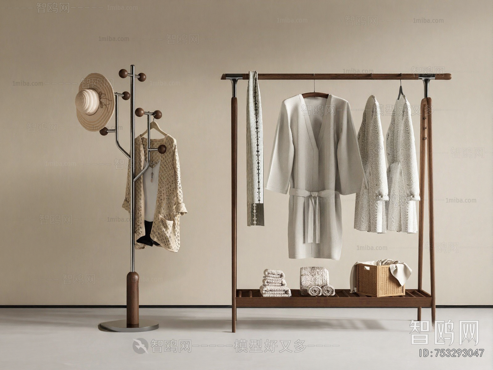 Wabi-sabi Style Coat Hanger