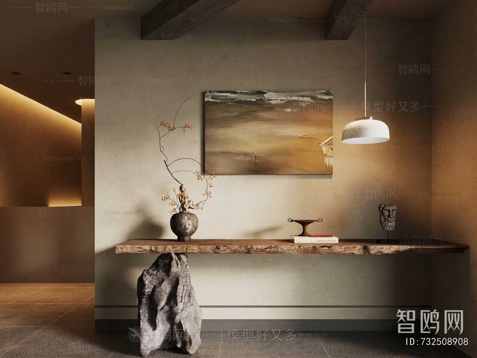 Wabi-sabi Style Bench