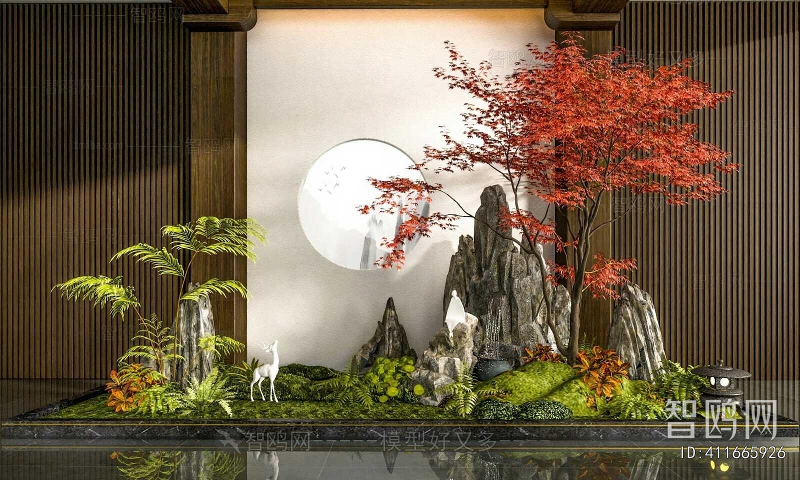 New Chinese Style Plant Landscaping