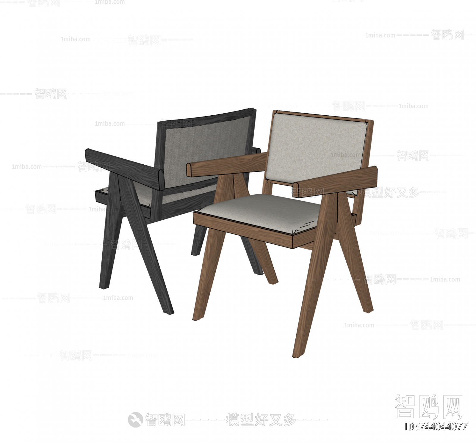 Wabi-sabi Style Lounge Chair