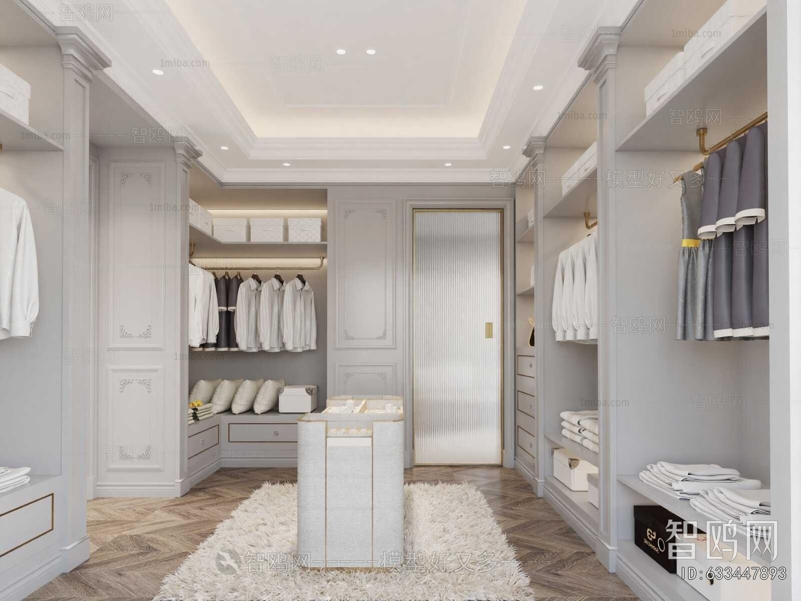 French Style Clothes Storage Area