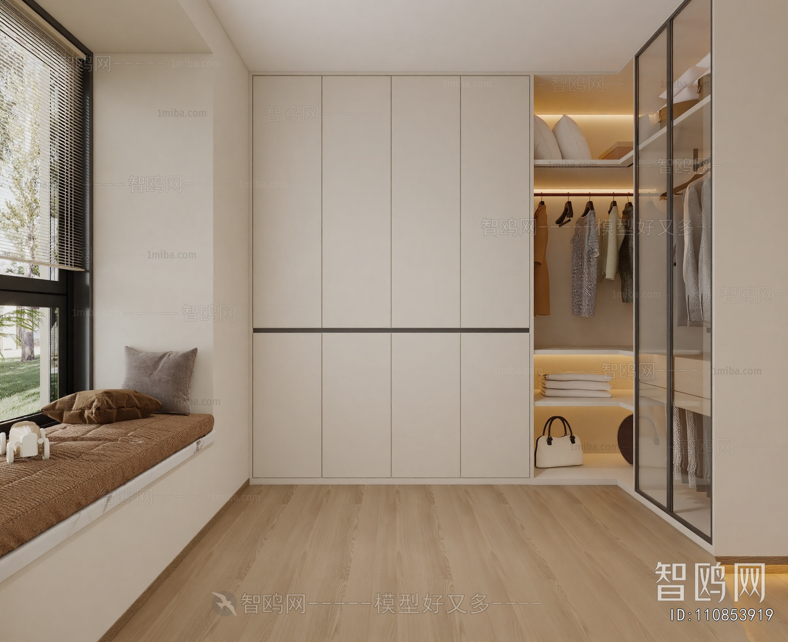 Modern Clothes Storage Area